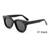 Gafas de Sol con Montura Redonda de Material de Hoja Gafas de Sol Transfronterizas Versátiles de Personalidad Gafas de Protección Solar Nuevas Gafas de Sol de Material de Hoja Polarizadas 2026