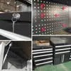 Gabinete Combinado de Alta Resistencia Transfronterizo Gabinete para Piezas de Repuesto de Tienda 4S Gabinete con Carrito Multifuncional Mesa Combinada Gabinete de Almacenamiento Experimental de Operación