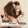 Pinza Triangular para el Cabello con Estampado de Leopardo Estilo Coreano para Mujer, Modelo Nuevo de Alta Gama 2026, Pinza de Tiburón Grande para la Parte Posterior de la Cabeza, Accesorio para el Cabello de Primavera y Verano