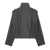Ropa europea y americana transfronteriza ZA, chaqueta plisada de diseño moderno y casual más vendida en AliExpress
