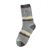Estilo Otoño e Invierno Calcetines Rayados de Media Pantorrilla para Mujer Bordado de Dibujos Animados Calcetines con Volantes Absorbentes de Humedad Absorbentes de Sudor Cómodos Amigables con la Piel Estilo Casual Versátil