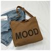 Bolso grande de lona vintage para mujer, bandolera de hombro de gran capacidad, estilo japonés, para estudiantes universitarios, otoño e invierno, 2023