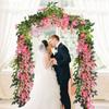 Enredadera de Flores de Glicinia Artificial para Decoración de Techo, Decoración de Boda en Interiores, Enredadera de Cuerda de Flores, Flores de Glicinia Artificiales