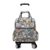 Bolsa de viaje mini plegable ultraligera al por mayor, bolsa de carrito pequeña universal con ruedas portátil, caja de tela para viaje de abordaje
