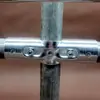 25 Tuberías de Acero, 0 Tuberías de Hierro, Tuberías Galvanizadas, 4 Conectores de Tubería de Seis Secciones, Tuberías para Estanterías, Abrazaderas para Fijación de Tubería Redonda, Sujetadores, Piezas de Fijación