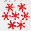 Adesivos de Tecido de Natal Floco de Neve Transfronteiriços Enfeites de Presente de Natal Acessórios de Cabelo DIY Acessórios Adesivos Folhas de Feltro de Floco de Neve Não Tecido