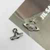 Nuevos Accesorios de Planeta de Aleación Incrustados de Diamantes, Elegantes Joyas con Goteo de Aceite, Accesorios Corazón de Ins, Accesorios para el Cabello Hechos a Mano, Materiales para Flores de Zapatos