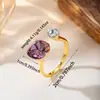 Anillo Abierto de Perla Chapado en Oro Real para Mujer Estilo Retro Lujo Ligero Sensación de Alta Gama Anillo para Dedo Índice Diseño de Nicho Joyería Versátil para la Mano