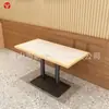Puesto de té con leche mesa y silla combinación taburete postre café hamburguesa arroz restaurante occidental pared tapicería suave personalizado comercial