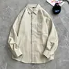 Camiseta básica de algodón puro estilo japonés cityboy para hombre, de primavera y otoño, manga larga, casual americano, para llevar en capas, camisa de algodón puro
