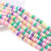 6x 3mm Cilíndrico Plano Color Cerámica Suave Cuenta Semiterminada Hecho a Mano DIY Pulsera Pulsera con Cuentas Collar Material