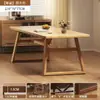 Mesa Retangular Simples para Jantar para Uso Doméstico, Mesa de Fast Food para Sala de Jantar de Apartamento, Mesa Grande Conjunto de Mesa e Cadeiras para Jantar
