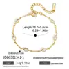 Jieding Pulsera de Acero Inoxidable Zirconia Europea y Americana con Cuentas Joyería de Lujo Ligero de Nicho Joyería de Acero de Titanio que No se Desvanece Venta al por Mayor Transfronteriza