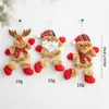 Colgante de muñeco de Santa Claus transfronterizo DIY Muñeco de nieve de tela Muñeco para decoración de árbol de Navidad Colgante de muñeco