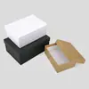 Caja de Regalo al por Mayor cielo y tierra tapa superior e inferior en stock caja de papel rígido en blanco al por mayor impresión de LOGOTIPO caja cuadrada de embalaje para regalo