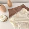 Creme francês puff outono e inverno algodão virilha cueca mulheres atacado respirável cintura média menina renda algodão feminino estilo japonês