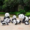 Escultura de animal de fibra de vidrio personalizada, gran grúa de jardín al aire libre, ciervo sika, conejo, panda, dinosaurio, adornos decorativos