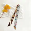 120*5cm Nova Importação Color-Blocking Retro Colorido Camada Dupla Moda Versátil Faixa de Cabelo Fita Decorativa para Amarrar Bolsas