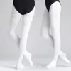 Calcetines de baile para niños al por mayor talla grande primavera y verano pantimedias para niñas niños gordos base fina pantimedias blancas