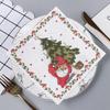 Navidad Pintado Punto Nuevo Desechable Impreso Servilleta Pañuelo Facial Pañuelo de Papel Fiesta Pañuelo Venta al por Mayor