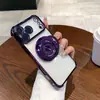 Adequado para Capa de Celular Iphone17Pro Suporte Giratório Sucção Magnética Apple 16 Airbag Canto Quatro Anti-Queda 15 Capa Protetora