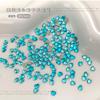Diamantes Irregulares de Fondo Plano Color Azul Lago, Diamantes Brillantes para Uñas, Decoraciones Mixtas de Diamantes para Uñas, Adornos de Diamantes Azules para Uñas