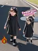 Moda Elegante y a la Moda para Niñas Otoño e Invierno Estilo Bosque Retro Lindo Conjunto de Vestido con Chaleco Espeso de Invierno para Niños Bebé Forrado de Felpa
