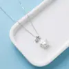 Collar de estrella de la suerte de plata de ley S925 para mujer, cadena de clavícula de lujo ligero y de alta gama con colgante de perla de estrella natural irregular, al por mayor