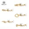 Piercing para Ombligo con Borla Dorada y Tachuelas de Diamante Estilo Europeo y Americano Colgante para Piercing Corporal Anillo para Ombligo de Oso Joyería para el Ombligo