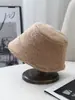 Sombrero de Pescador de Lana Versátil de Color Sólido Japonés para Mujer, Nuevo Sombrero Cubo Versátil Casual de Invierno para Calidez y Protección