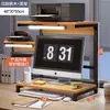 Mesa de computador com luz, monitor, mesa de computador, prateleira de mesa, armazenamento de mesa, suporte para impressora