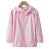 Ropa de Protección Solar para Niños, Chaqueta Ligera de Verano Transpirable para la Piel, Ropa de Protección Solar para Niños y Niñas, Ropa con Capucha para Niños, Se Puede Estampar