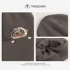 Novo Chapéu de Lã Tricotado Quente Fofo de Cachorrinho Bordado Outono Inverno Unissex Moda Versátil Emagrecimento Facial Tendência