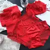 [Rojo Ancola] 880# Ropa Interior Roja Grande de Año Nuevo Malla de Encaje Seda de Hielo Ropa Interior Roja