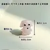 Zibo Vidrio Puro Hecho a Mano Adornos Lindos de Animalitos Pequeños Decoraciones Creativas de Vidrio Adornos de Escritorio para Estudio Regalos