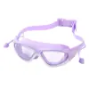Gafas de Natación de una Pieza para Niños con Marco Grande Gafas de Natación para Estudiantes de Secundaria Protección Ocular para Natación Antivaho Gafas de Natación de Buceo para Carreras