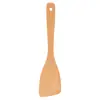 Espátula de Madeira de Faia para Panelas Antiaderentes, Espátula de Madeira para Cozinhar, Espátula de Cozinha, Utensílios de Cozinha, Espátula, Espátula para Arroz, Atacado