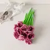 Caneta Gel Flor Rosa Simulada Hisocute 0.5mm Caneta de Assinatura para Exame de Estudante Presente de Dia dos Namorados Alto Valor Estético