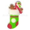 Diapositivas para zapatos de decoración navideña, árbol de Navidad, Papá Noel, muñeco de nieve, caucho blando de PVC, nuevos accesorios navideños