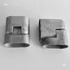Conector de Canto para Tubo Oval 40*80 Alumínio Universal Giratório União para Corrimão de Escada Acessórios para Guarda-Corpo Guarda-Corpo de Alumínio