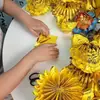 Papel de Origami Dorado de una Cara para el Gran Mantra de la Compasión y la Tierra Pura, Papel Amarillo de Origami Hecho a Mano, Producto de Papel Dorado, Una Pieza de 40 Hojas