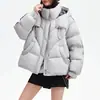 Venta Caliente Dropshipping 2026 Nuevo Estilo Ropa para Mujer Chaqueta de Algodón Gruesa con Capucha Invierno Holgada Corta Abrigo de Algodón