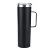 Copo Isolado de Aço Inoxidável 304 com Alça, Copo Pequeno de Aço, Isolamento Espesso a Vácuo de Camada Dupla, Copo de Água Fria, Portátil