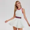 Falda de Tenis Transfronteriza para Mujer, Vestido Deportivo Dos en Uno con Forro Antiexposición, Adecuado para Correr al Aire Libre y Ropa de Tenis para Fitness