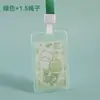 Insignia de Trabajo Transparente de Doble Cara con Dibujos Animados, Tarjeta de Identificación de Empleado Delgada y Ligera, Lindo Portatarjetas Impermeable para Autobús y Comedor Estudiantil