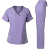Trajes de quirófano de dos piezas más vendidos en Europa y América para personal médico, clínicas dentales y ropa de trabajo profesional al por mayor
