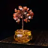 Árbol de la Fortuna de Amatista Rosa Natural Adorno de la Fortuna Escritorio de Oficina Entrada Árbol de la Fortuna Decoración de Escritorio Regalo