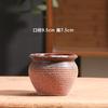 Vaso de flores carnudo retrô fosco cerâmica especial casa varanda argila cerâmica grossa pequena liberação de pote de cerâmica especial atacado