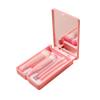 Caixa de espelho transfronteiriça 5 pincéis de maquiagem conjunto portátil multifuncional pincel solto com espelho pincel de blush ferramentas de beleza