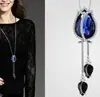 Collar Largo de Rosa Inoxidable de Acero de Titanio para Mujer, Cadena Versátil de Suéter de Moda Otoño e Invierno, Accesorio de Ropa de Nicho
